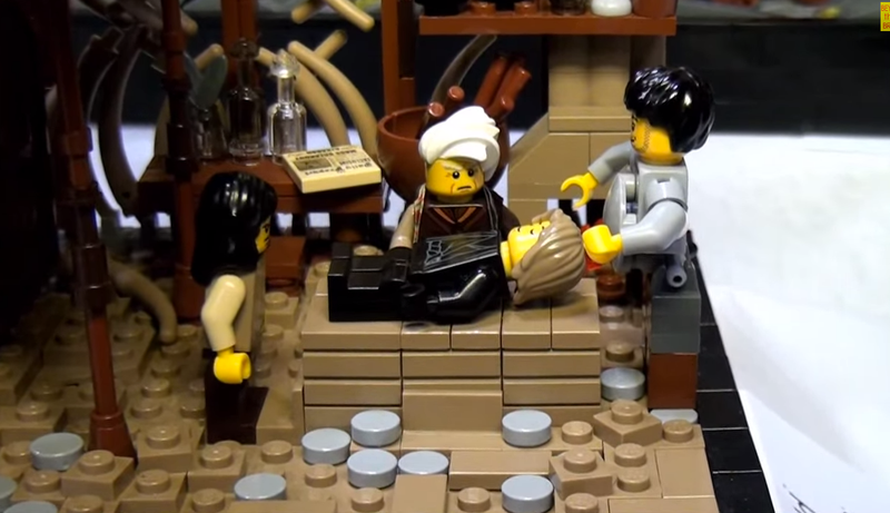 Illustration for article titled Celebrate romance with detailed Lego versions of famous Princess Bride scenes
